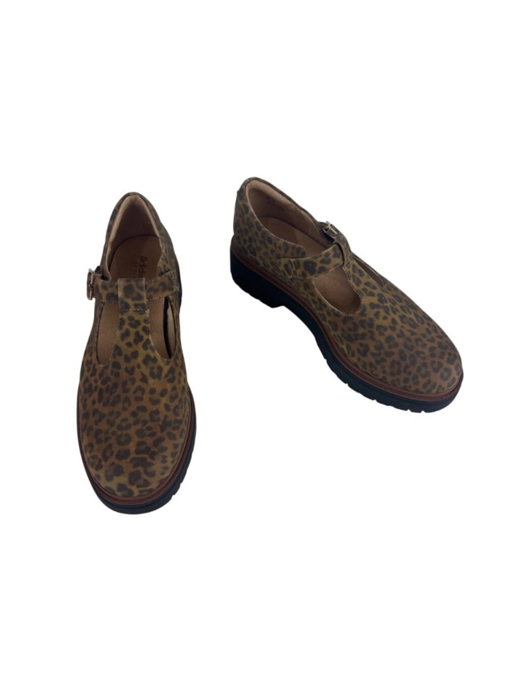 Dr. Scholls Bring It Jane Platform Mary Jane Shoes Womens 10 Leopard Print T-Str - Picture 3 of 10
